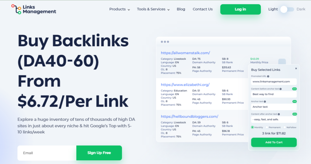 Links Management Review